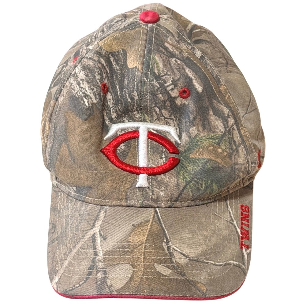 Minnesota Twins Hat MLB Baseball Mens OSFM Camo Cotton Camouflage Adjustable Cap